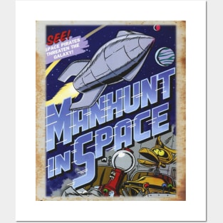 Mystery Science Rusty Barn Sign 3000 - Manhunt In Space Posters and Art